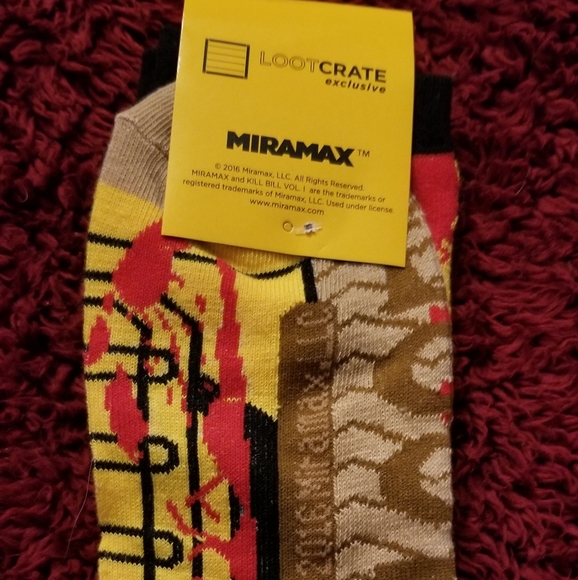 Miramax LootCrate Kill Bill Volume 1 Socks New With Tag - Picture 5 of 8